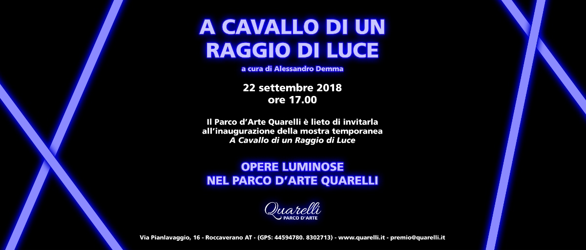 A cavallo di un raggio di luce